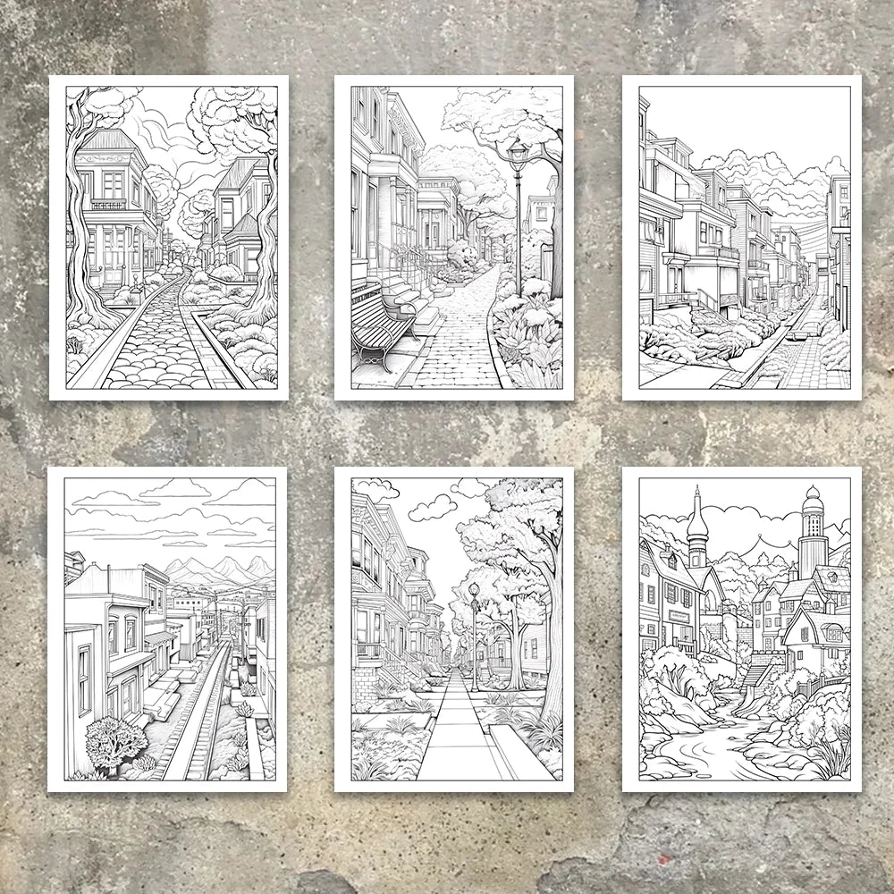 🖌️✨ Retro Livre de Coloriage,, 30 Motifs Anti-Stress